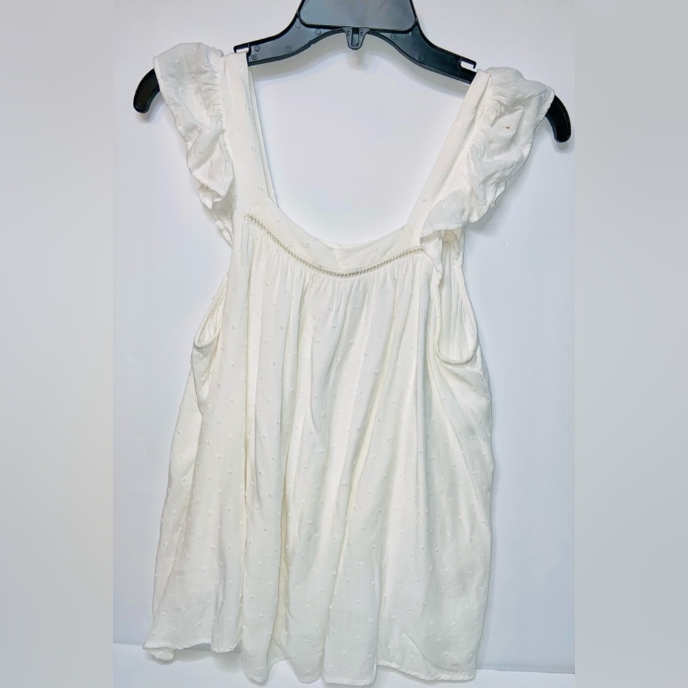 White Juniors blouse size M.